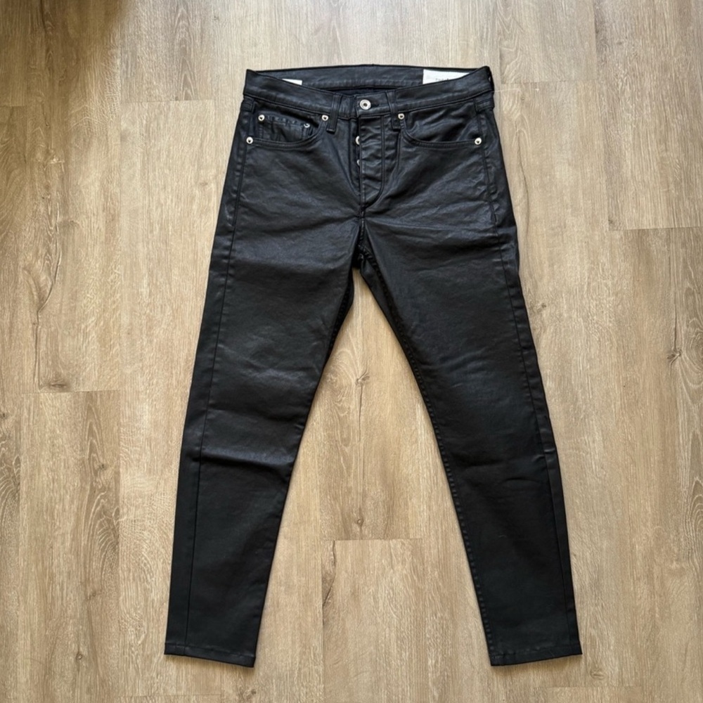 NWOT Rag and Bone Nina Coated Extra Slim Black Jeans SZ 29 - Picture 2 of 7